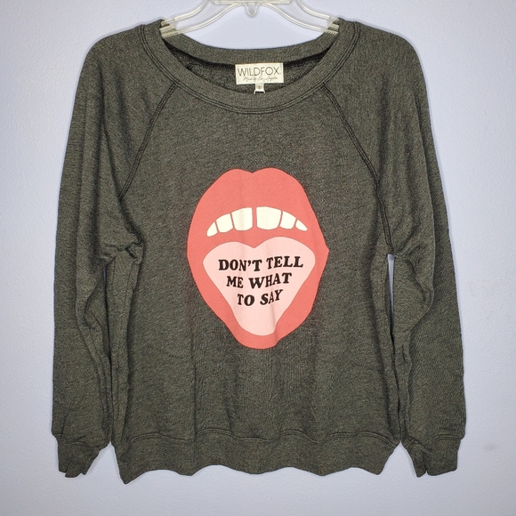 Wildfox Don't Tell Me Sommers Sweatshirt - Picture 5 of 8